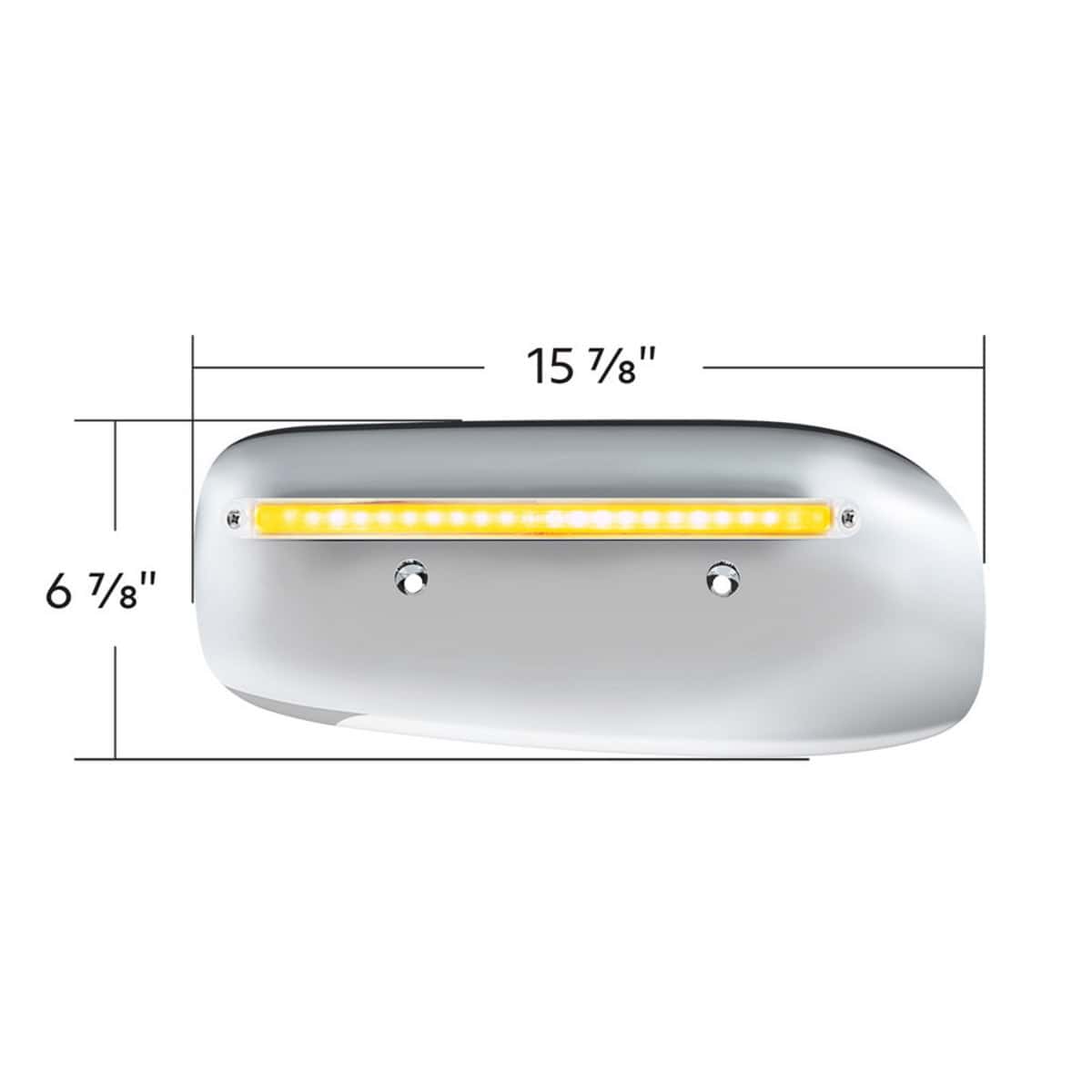 24 Led Glolight Rear Headlight Housing Cover For 2008–2023 Peterbilt 389 – Amber Led / Clear Lens 3 24 LED GloLight Rear Headlight Housing Cover For 2008–2023 Peterbilt 389 – Amber LED / Clear Lens