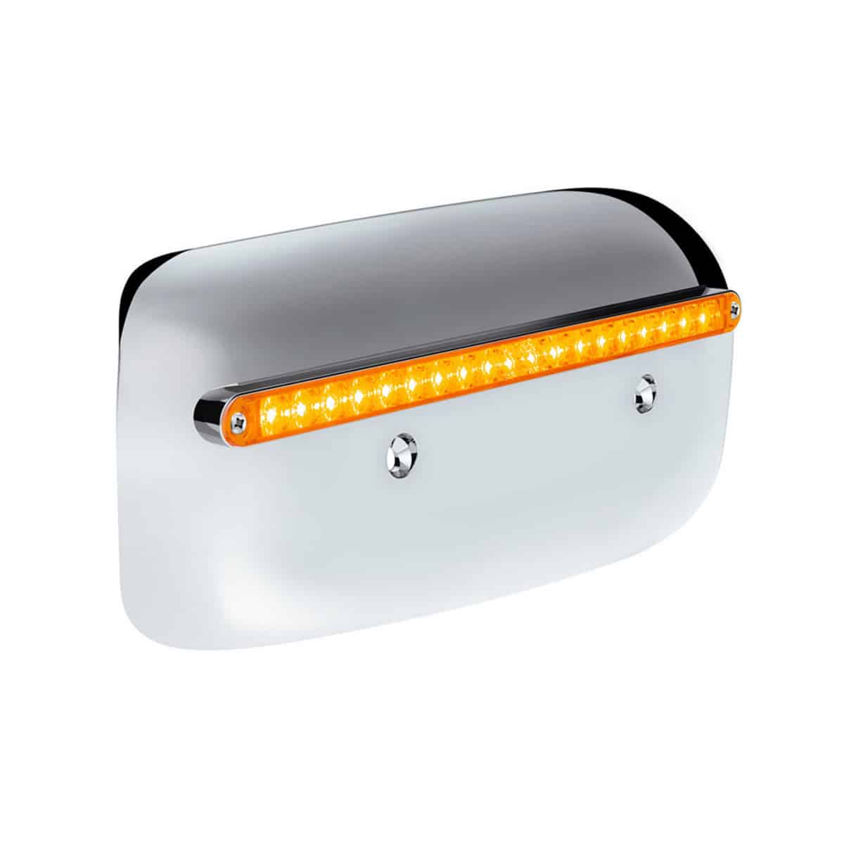 19 LED Rear Headlight Housing Cover For 2008–2023 Peterbilt 389 – Amber LED/Lens