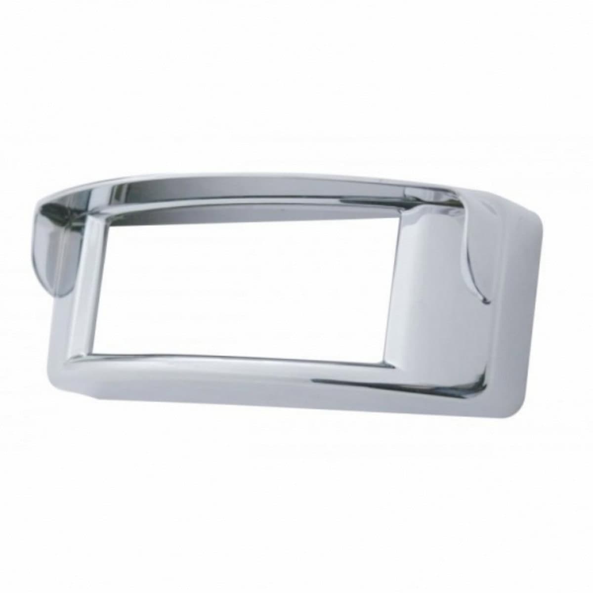 Chrome Plastic Rectangular Light Bezel
