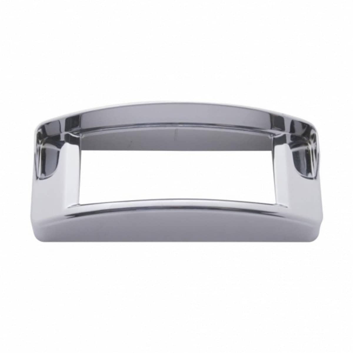 Chrome Plastic Rectangular Light Bezel