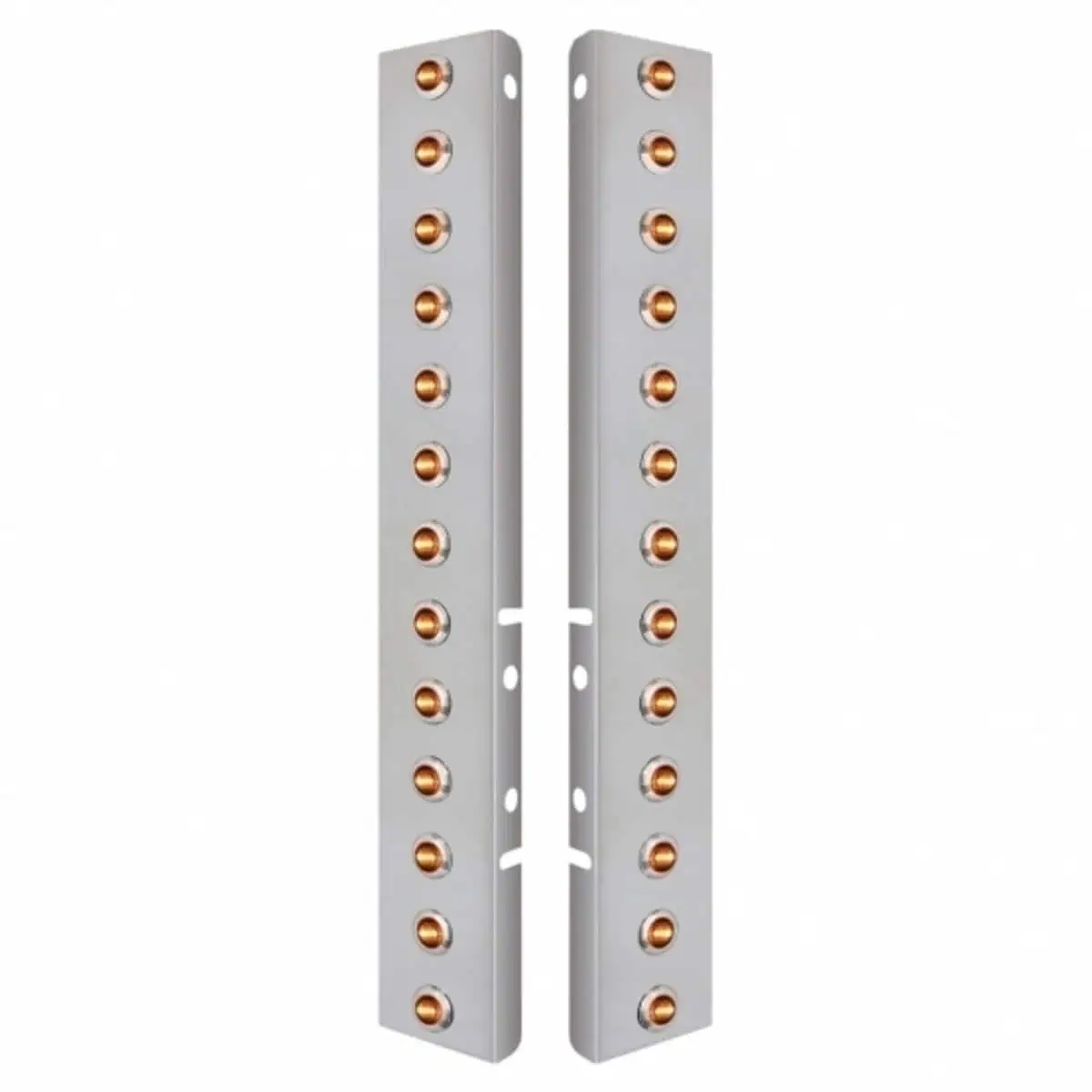 Peterbilt Stainless Air Cleaner Bracket with 26 Dual Function LED Lights