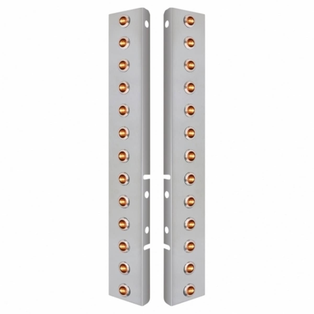 Peterbilt Stainless Air Cleaner Bracket with 26 LED Lights
