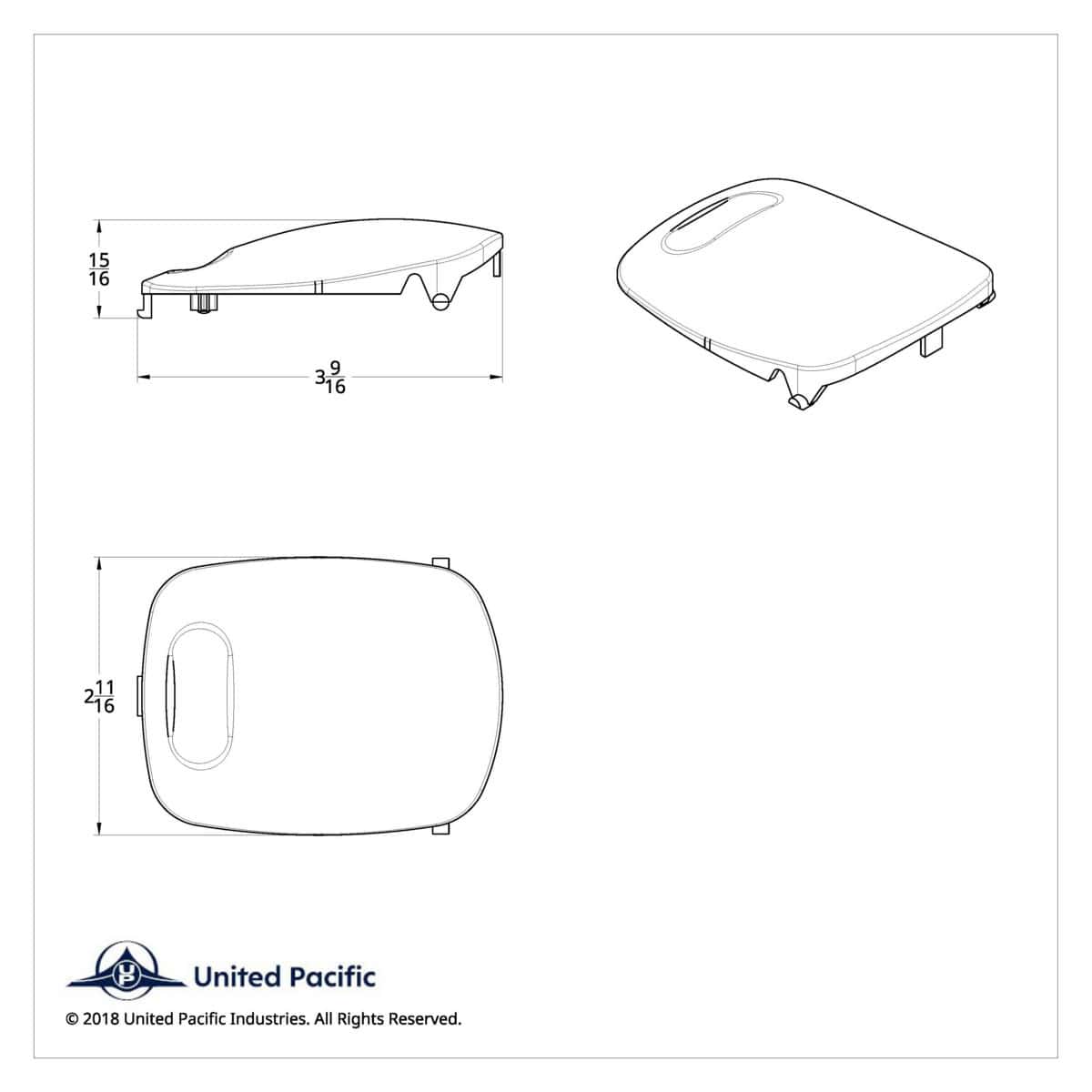 Rectangular Dome Light Lens For 2006+ Peterbilt 7 Rectangular Dome Light Lens For 2006+ Peterbilt