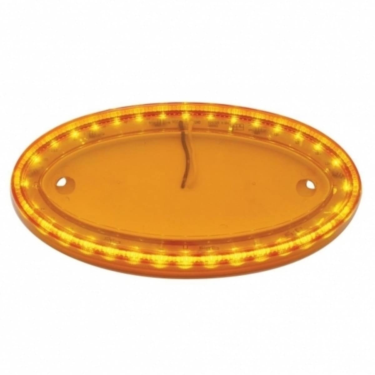 32 LED Large Emblem Light For Peterbilt – Amber LED (Clear or Amber Lens)
