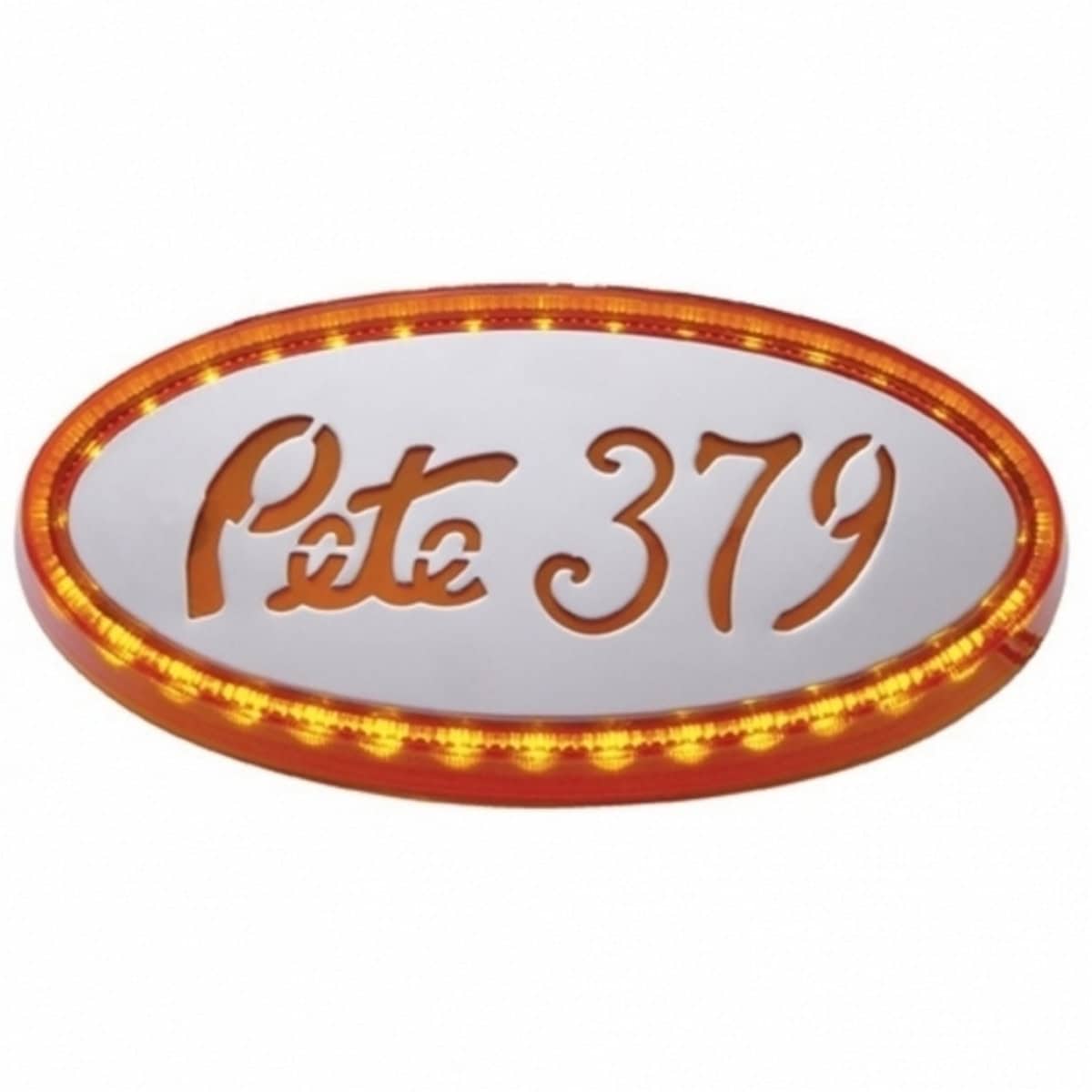 32 LED Large Emblem Light For Peterbilt – Amber LED (Clear or Amber Lens)