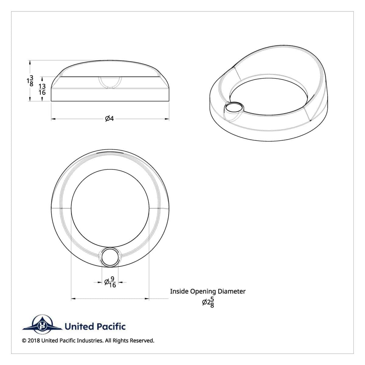 Signature Series Gauge Cover With Visor &Amp; Crystal For 3-3/4&Quot; Speed/Tachometer Gauges 7 Signature Series Gauge Cover With Visor & Crystal For 3-3/4" Speed/Tachometer Gauges