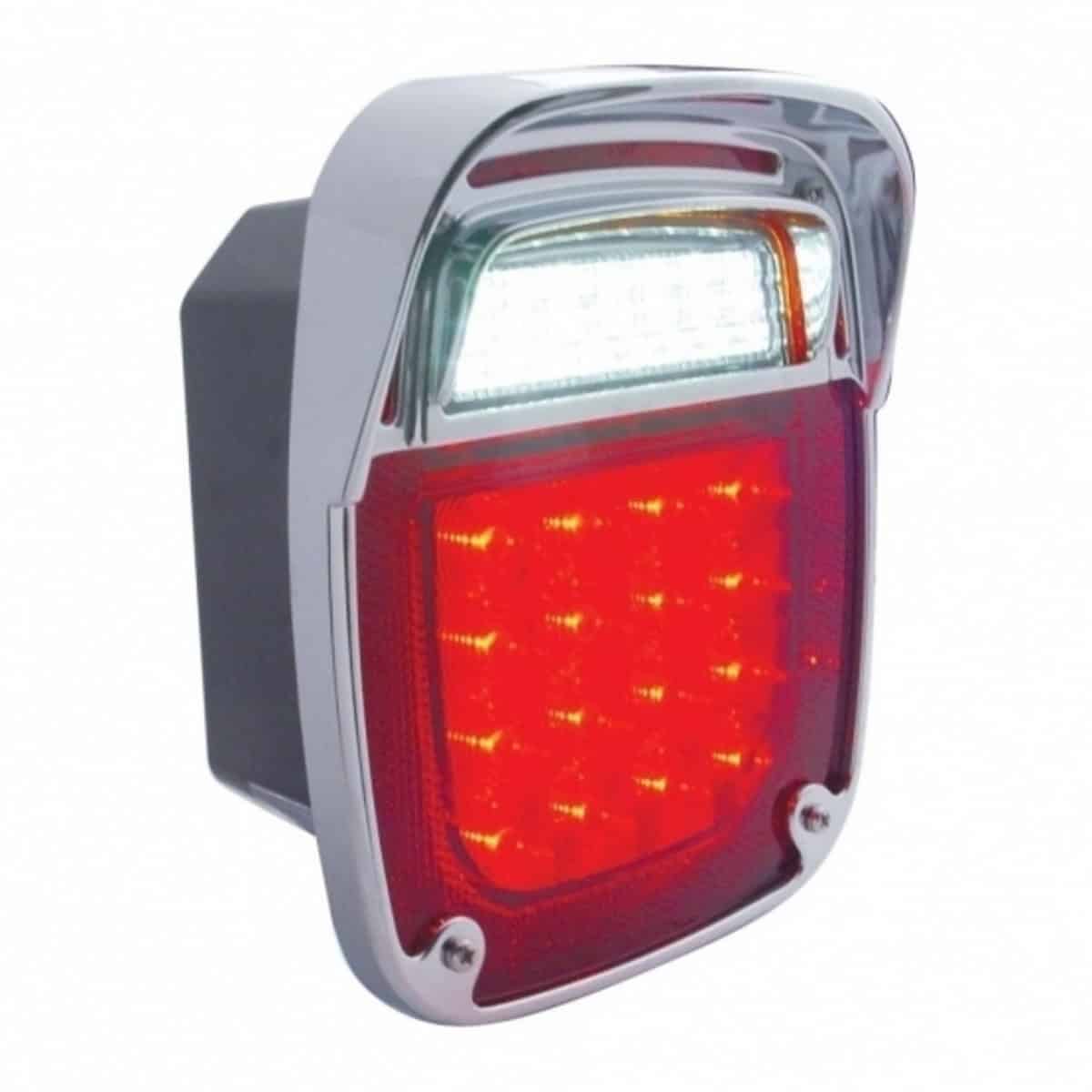 Universal Chrome Combination Tail Light Bezel