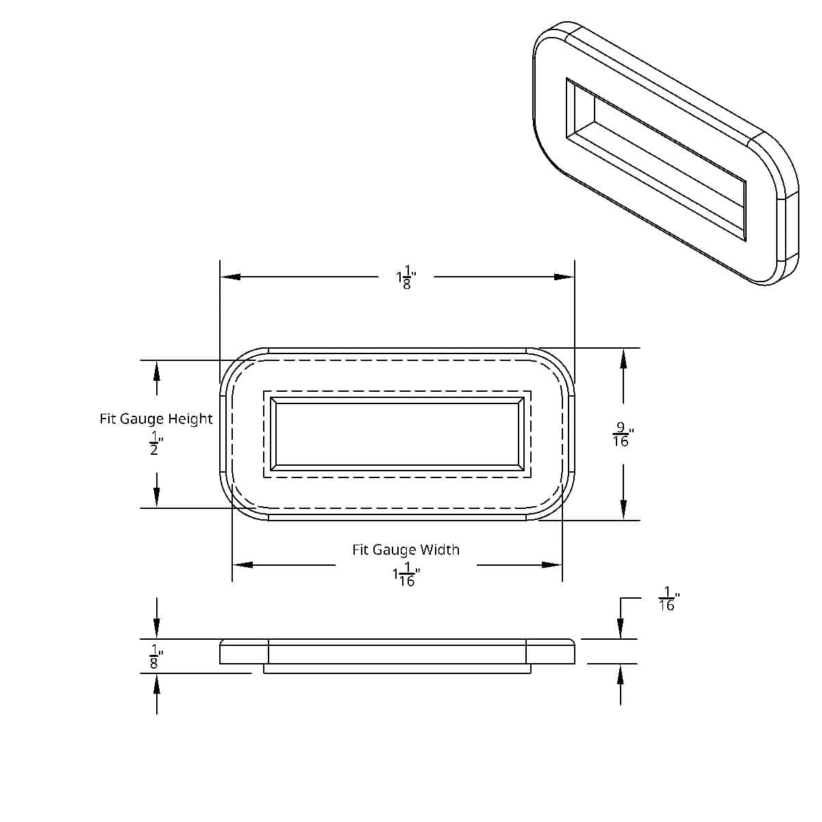 Chrome Plastic Toggle Switch Label Cover For 2002+ Peterbilt (Card of 6)