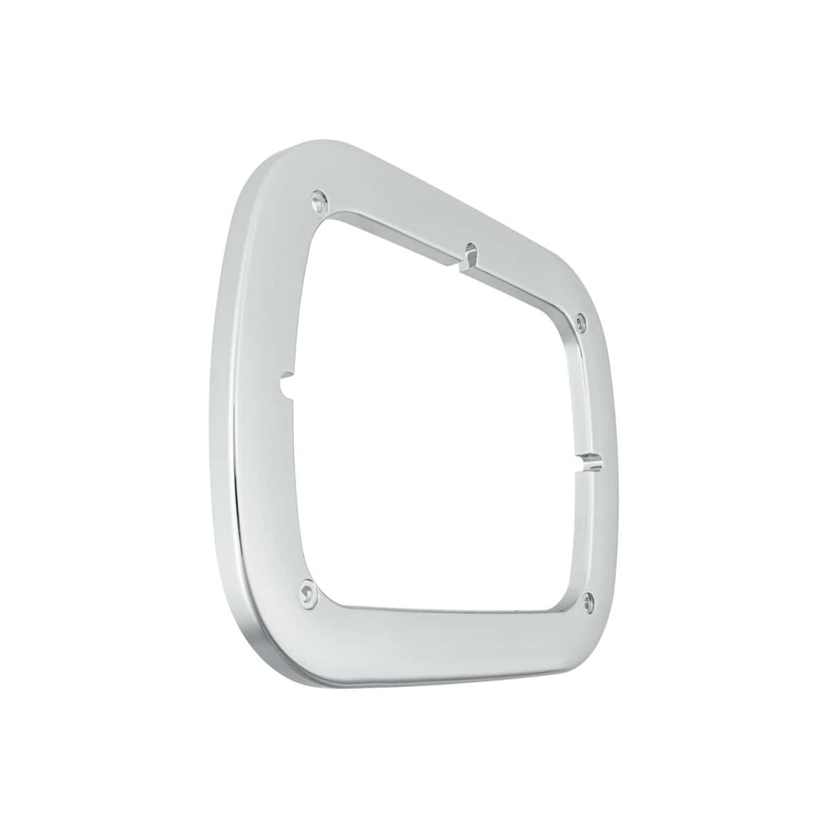 Chrome 5" x 7" Headlight Bezel with Visor