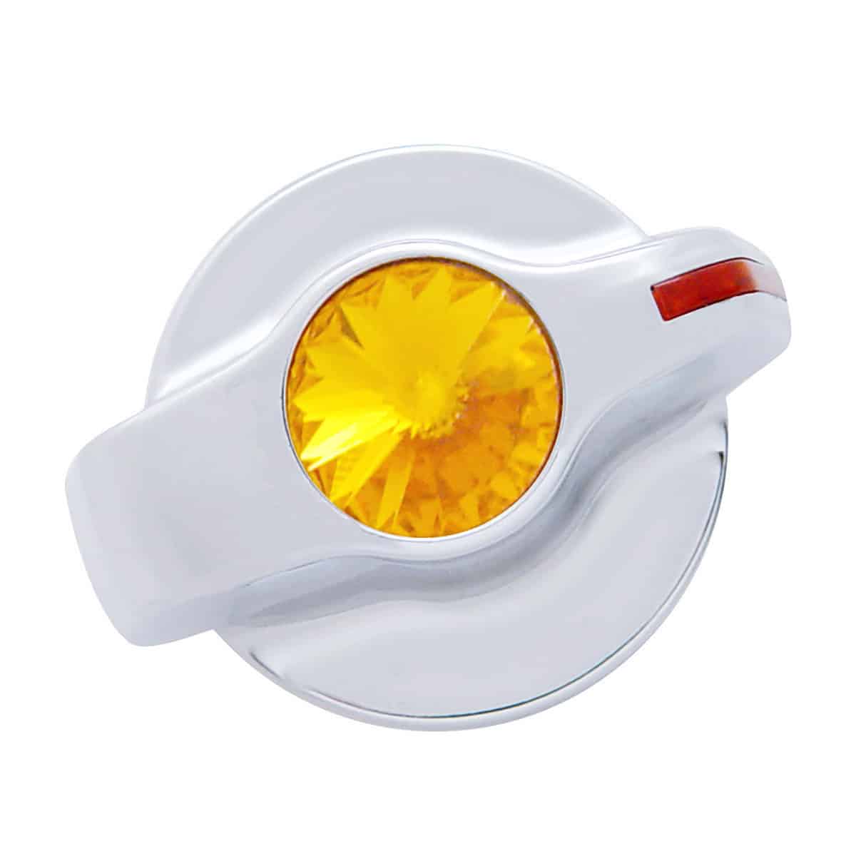 Chrome Plastic A/C Control Knob With Crystal For Peterbilt (2006+)