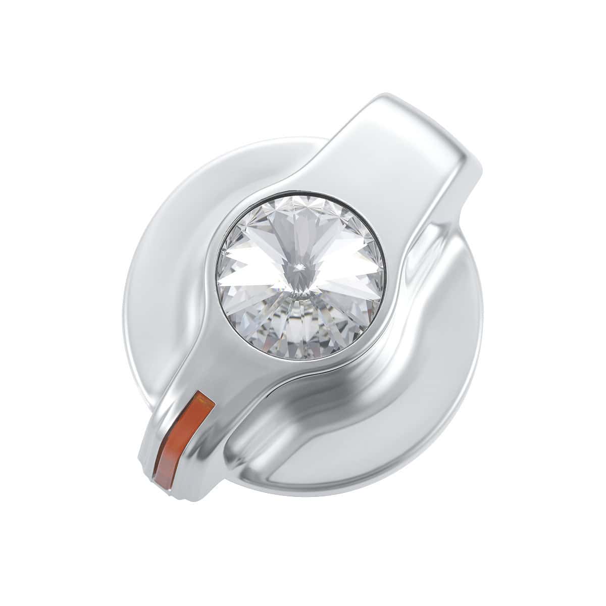 Chrome Plastic A/C Control Knob With Crystal For Peterbilt (2006+) 3 Chrome Plastic A/C Control Knob With Crystal For Peterbilt (2006+)