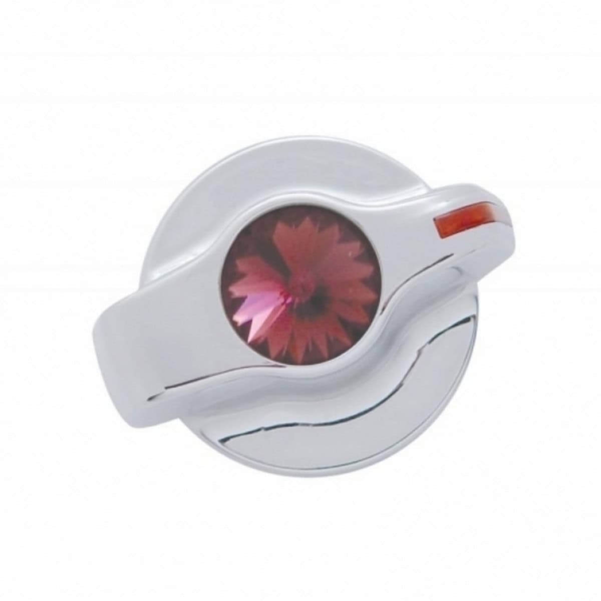 Chrome Plastic A/C Control Knob With Crystal For Peterbilt (2006+) 5 Chrome Plastic A/C Control Knob With Crystal For Peterbilt (2006+)