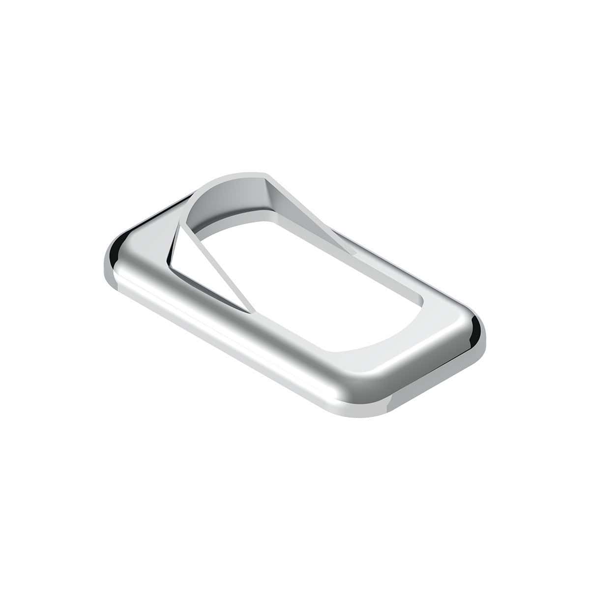 Chrome Plastic Rocker Switch Bezel With Switch Guard For Peterbilt & Kenworth