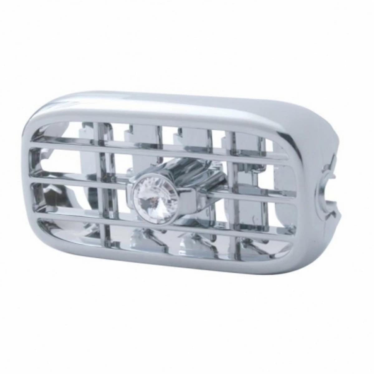Chrome Plastic A/C Vent With Crystal For Peterbilt (2006+) 4 Chrome Plastic A/C Vent With Crystal For Peterbilt (2006+)