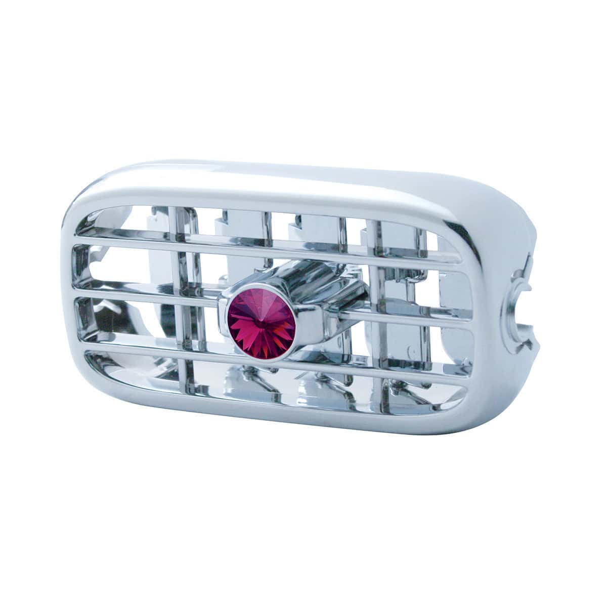 Chrome Plastic A/C Vent With Crystal For Peterbilt (2006+) 6 Chrome Plastic A/C Vent With Crystal For Peterbilt (2006+)