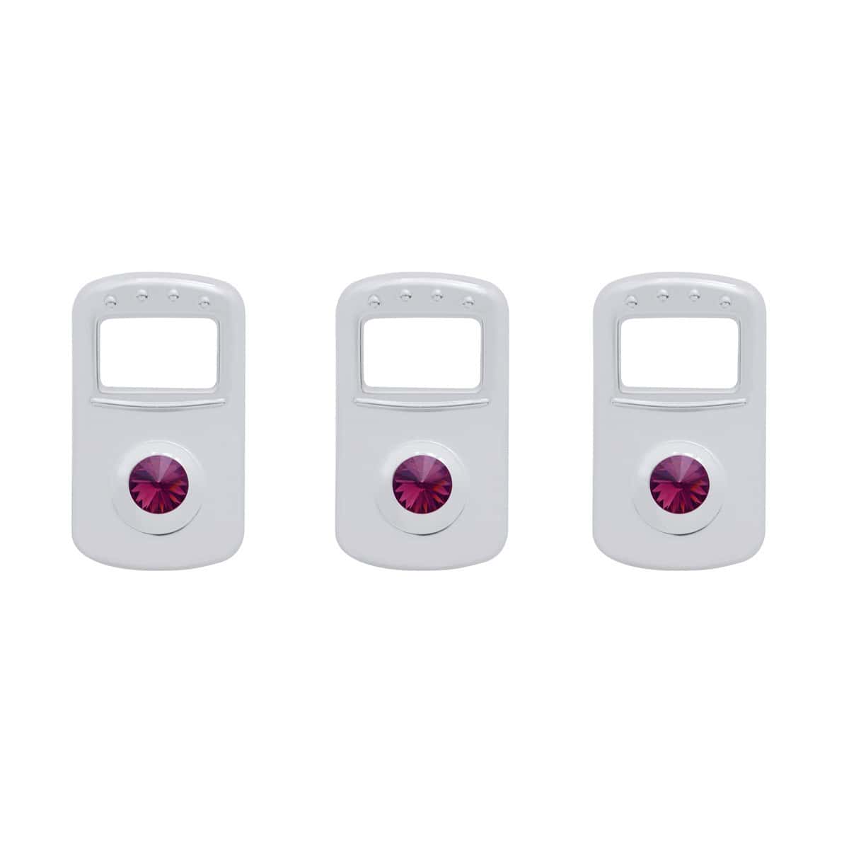 Rocker Switch Cover For Kenworth/Peterbilt – Crystal Series (Card Of 3) 4 Rocker Switch Cover For Kenworth/Peterbilt – Crystal Series (Card of 3)
