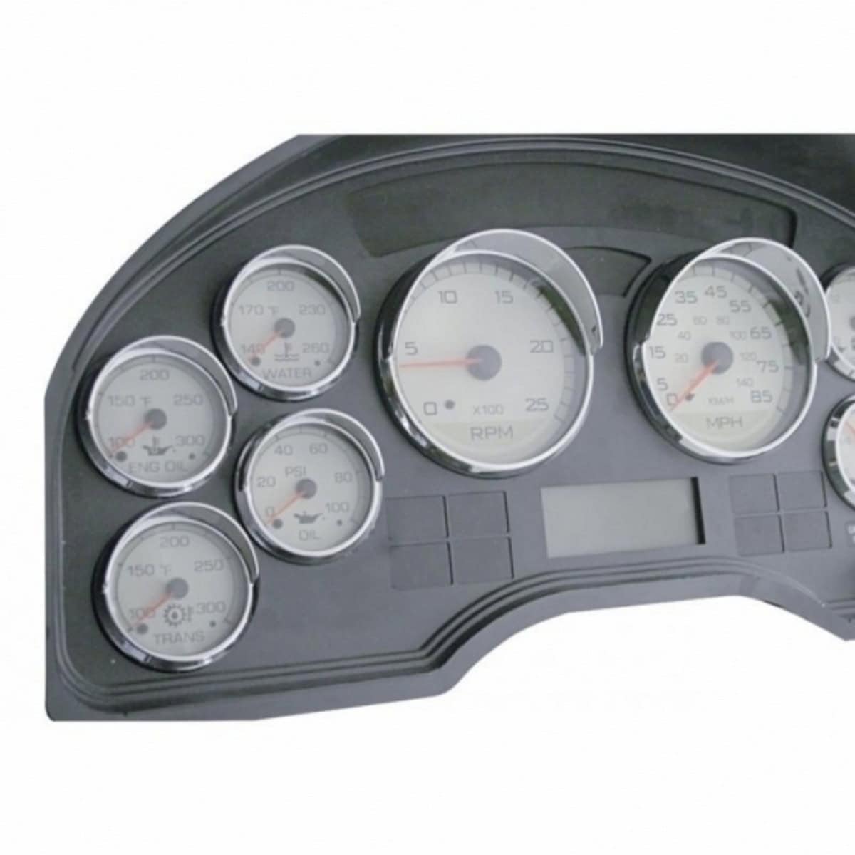 Chrome Small Gauge Cover With Visor for 2007+ International