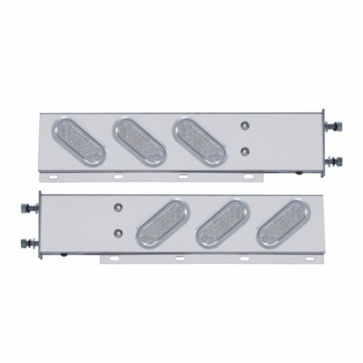 SS Spring Loaded Rear Light Bar With 6 LED Lights