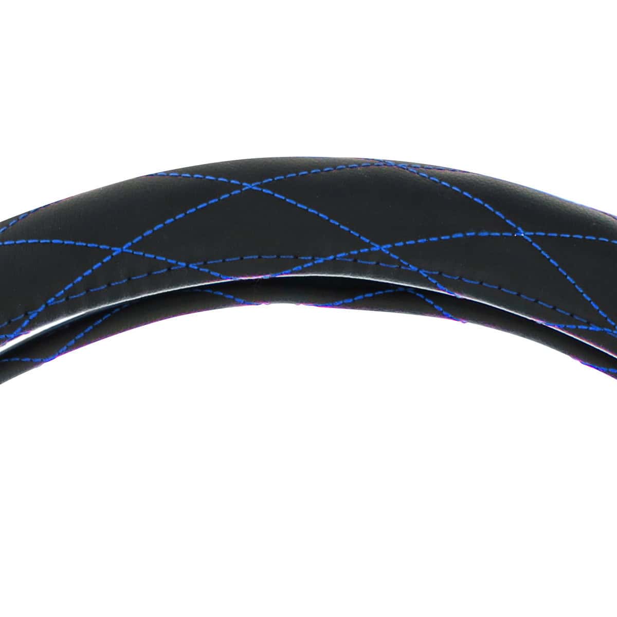 18&Quot; Crystal Stitched Leather Steering Wheel Cover 5 18" Crystal Stitched Leather Steering Wheel Cover