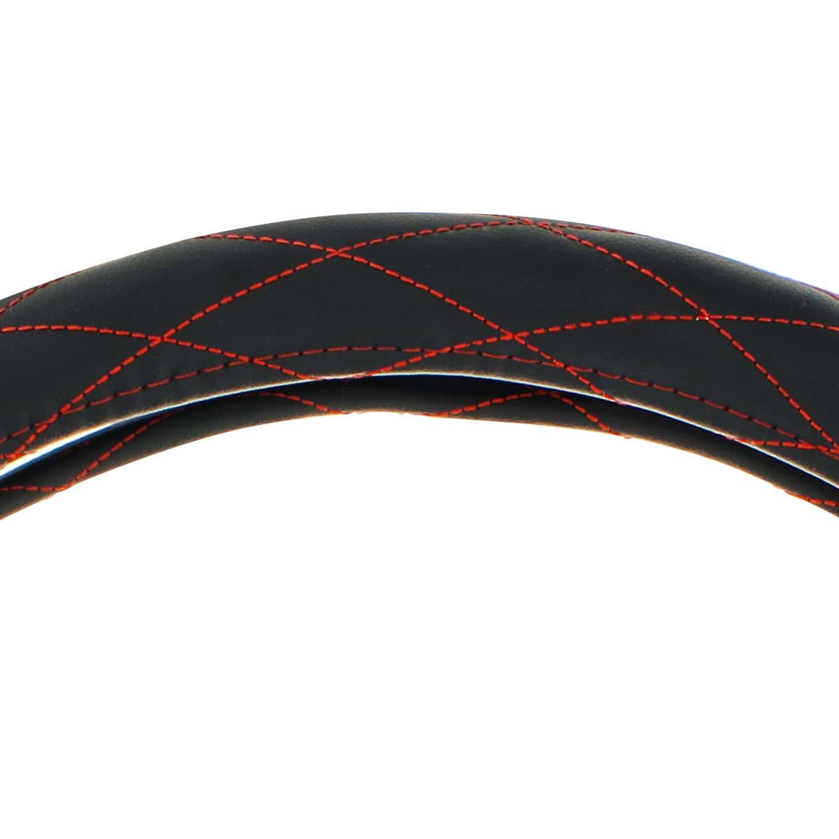 18&Quot; Crystal Stitched Leather Steering Wheel Cover 7 18" Crystal Stitched Leather Steering Wheel Cover