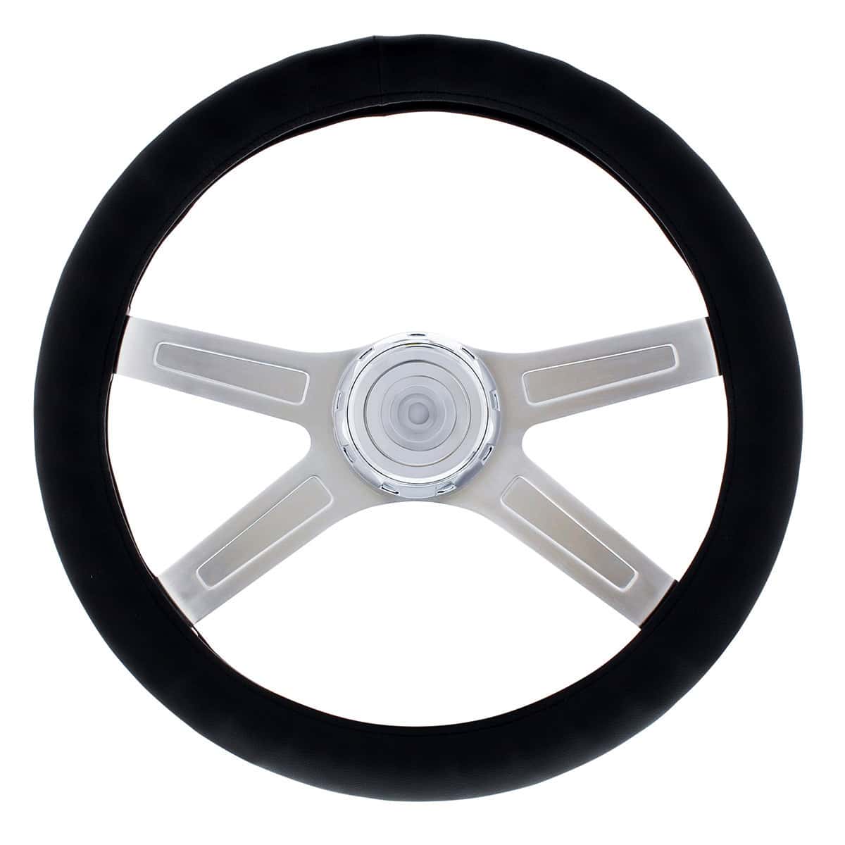 20&Quot; Black Steering Wheel Cover 3 20" Black Steering Wheel Cover