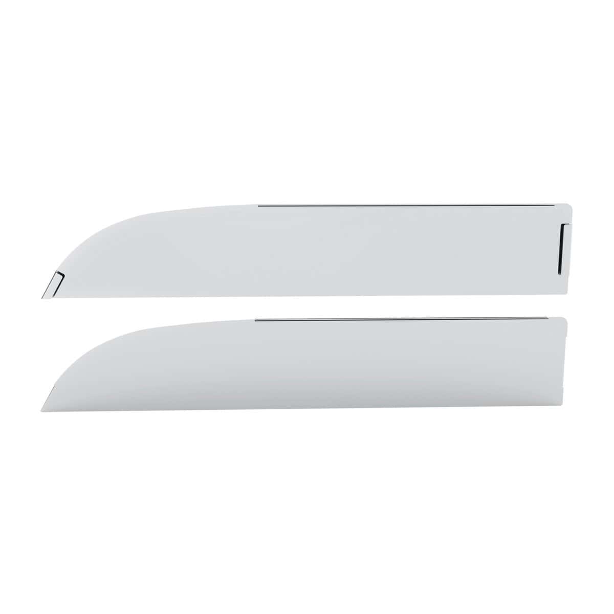 430 Stainless Steel 6" Chop Top Window Trim For 2012-2017 Peterbilt 567 & 579 (Pair)