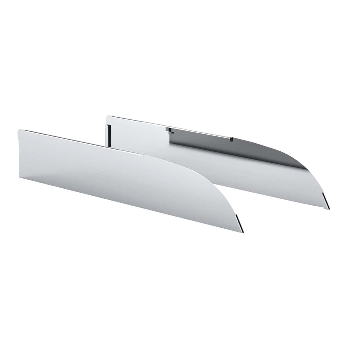 430 Stainless Steel 6" Chop Top Window Trim For 2012-2017 Peterbilt 567 & 579 (Pair)