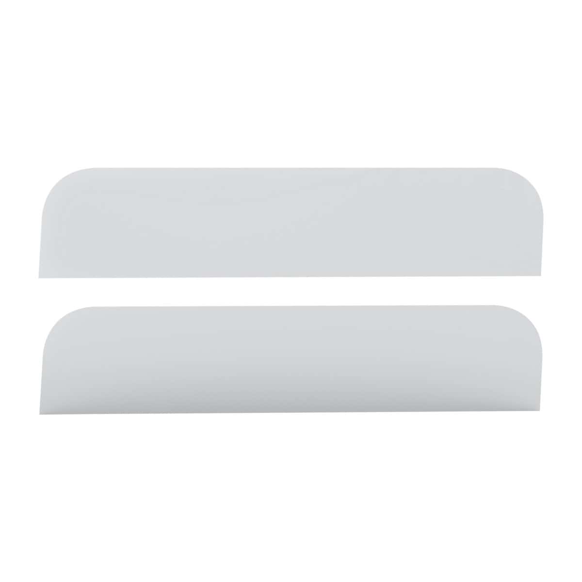 430 Stainless Steel 6.5" Chop Top Window Trim For Peterbilt 379, 388, 389 Sleeper (Pair)