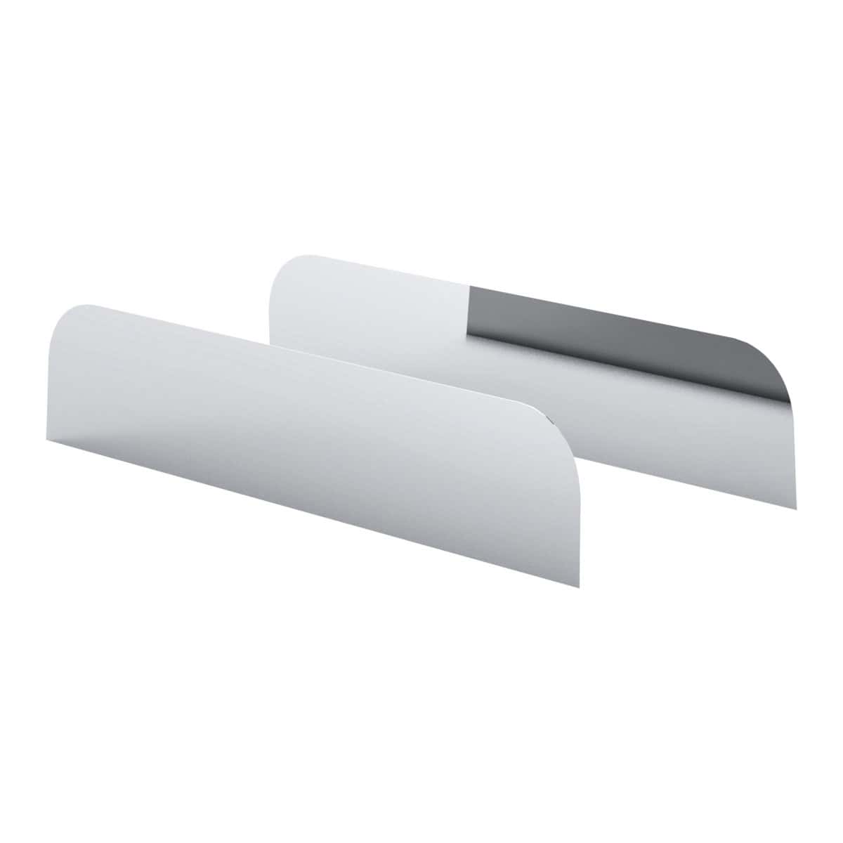 430 Stainless Steel 6.5" Chop Top Window Trim For Peterbilt 379, 388, 389 Sleeper (Pair)