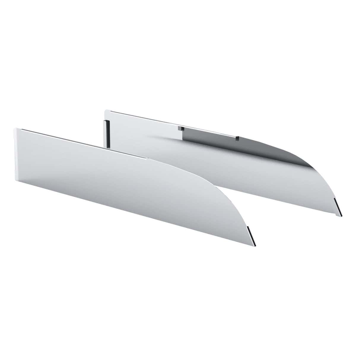 430 Stainless Steel 6" Chop Top Window Trim For 2012-2017 Kenowrth T680 & T880 (Pair)
