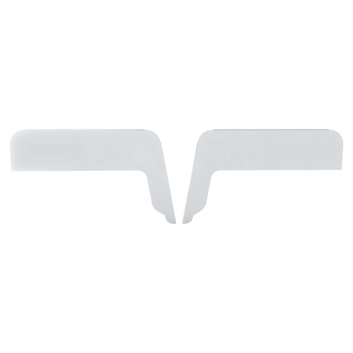 430 Stainless Steel 8" L-Shape Chop Top Window Trim For Kenworth T300, T600, T660, T800 (Pair)