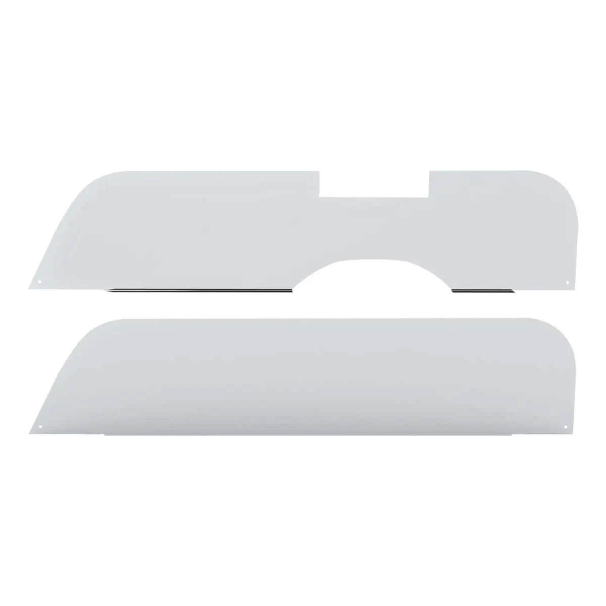 430 Stainless Steel 7&Quot; Chop Top Window Trim For 2018-2026 Freightliner Cascadia With Convex Mirror (Pair) 1 430 Stainless Steel 7" Chop Top Window Trim For 2018-2026 Freightliner Cascadia With Convex Mirror (Pair)