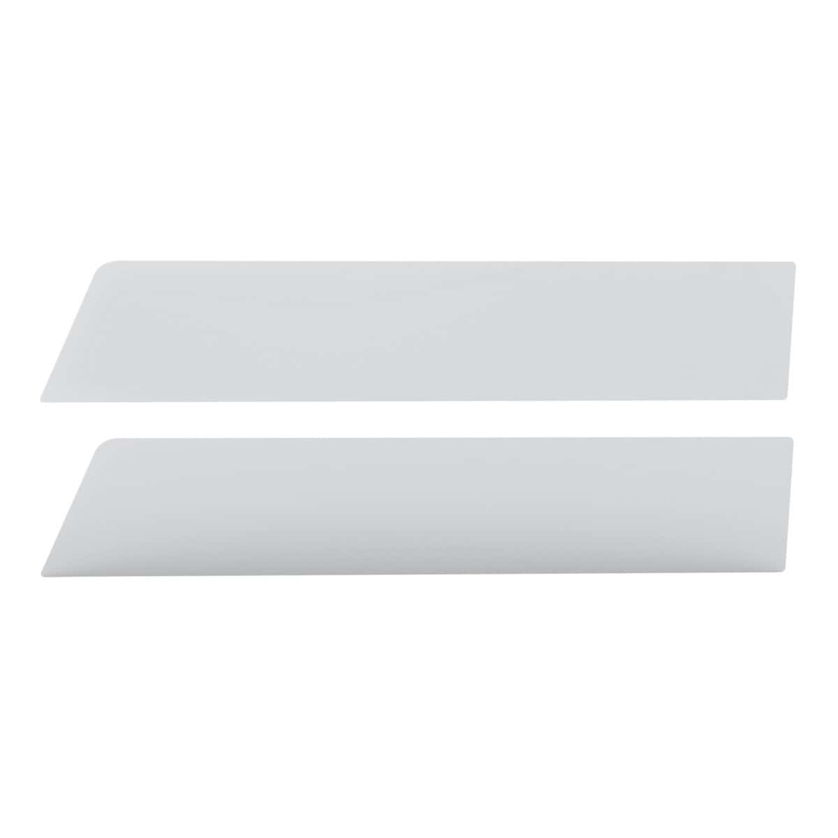 430 Stainless Steel 6" Chop Top Window Trim For 2006-2016 International Prostar With Sealed Vent Window (Pair)