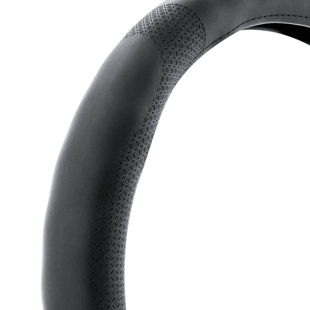 18&Quot; Leatherette Steering Wheel Cover-Black 3 18" Leatherette Steering Wheel Cover-Black