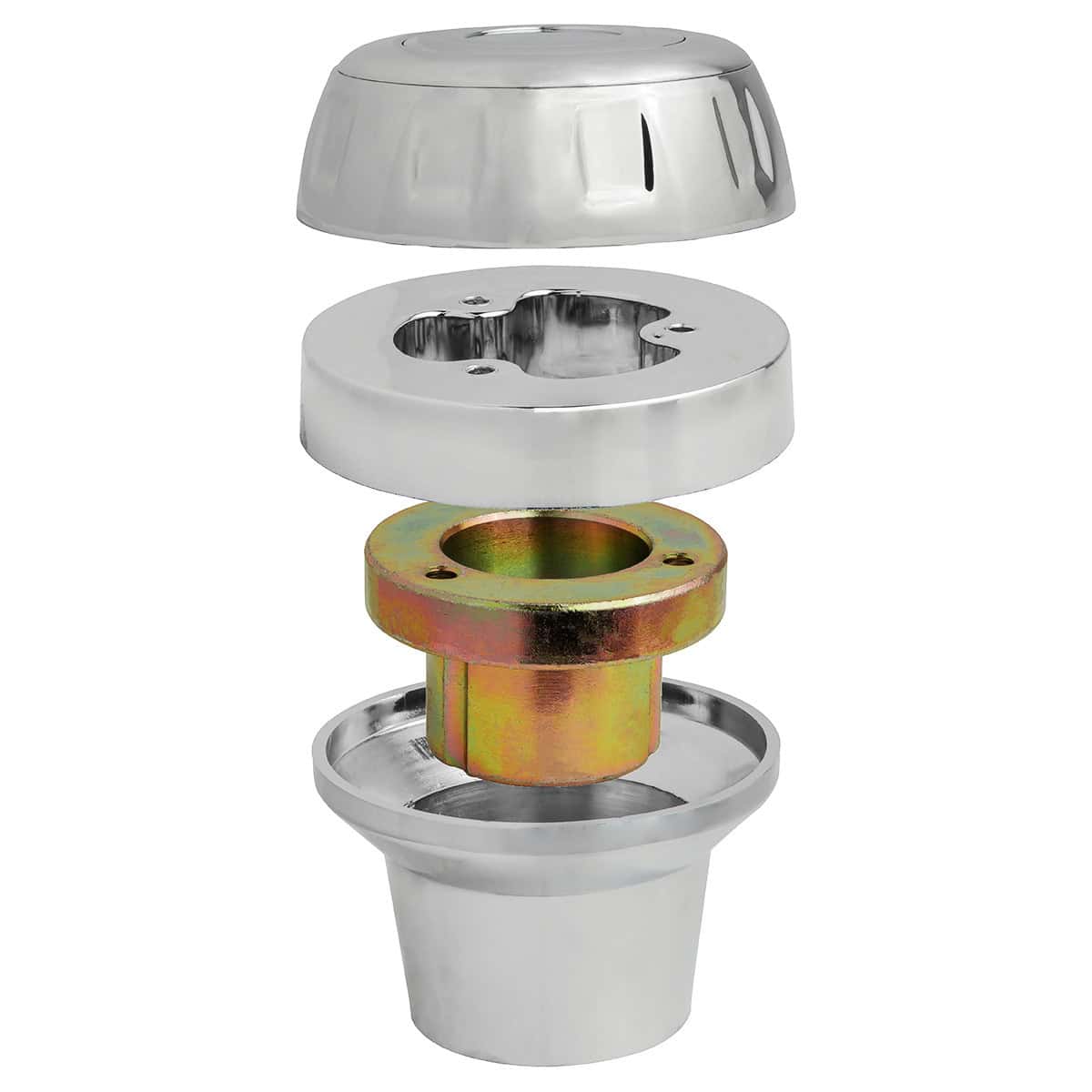 Chrome Steering Wheel Hub & Horn Button Kit For 1989-2006 Freightliner