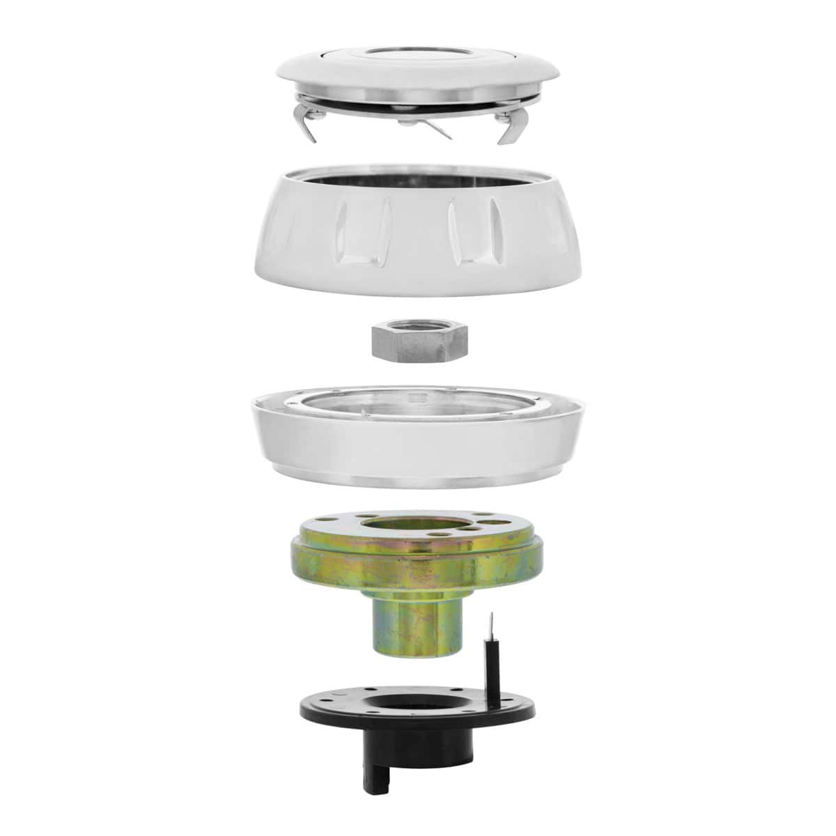 Chrome Steering Wheel Hub &Amp; Horn Button Kit For Peterbilt (2006+) &Amp; Kenworth (2003+) 4 Chrome Steering Wheel Hub & Horn Button Kit For Peterbilt (2006+) & Kenworth (2003+)