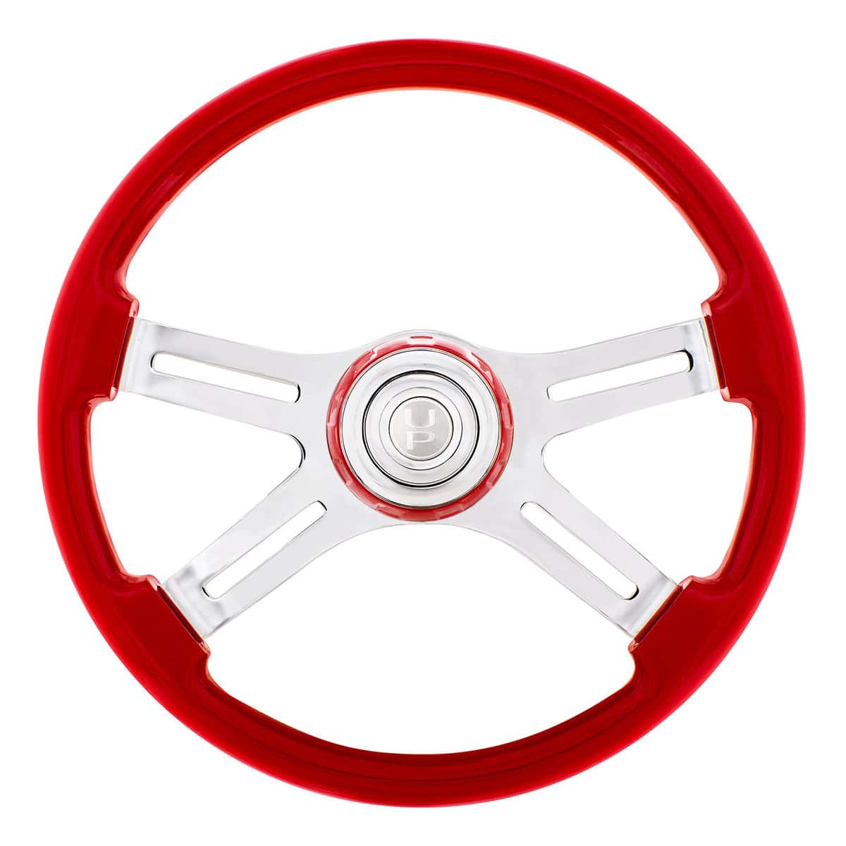 18&Quot; 4 Spoke Steering Wheel With Color Matching Horn Bezel 4 18" 4 Spoke Steering Wheel With Color Matching Horn Bezel
