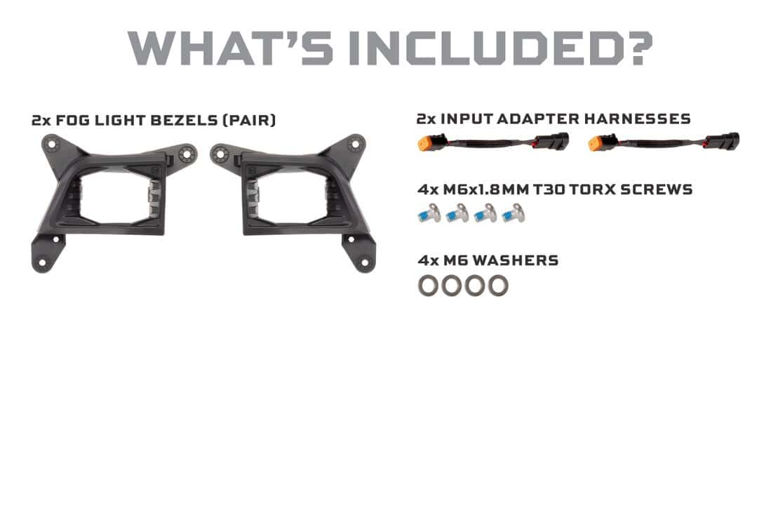 Morimoto 4Banger Led Fog Lights: 20-23 Chevrolet Silverado Hd, 19-21 Chevrolet Silverado 1500 3 4Banger LED Fog Lights