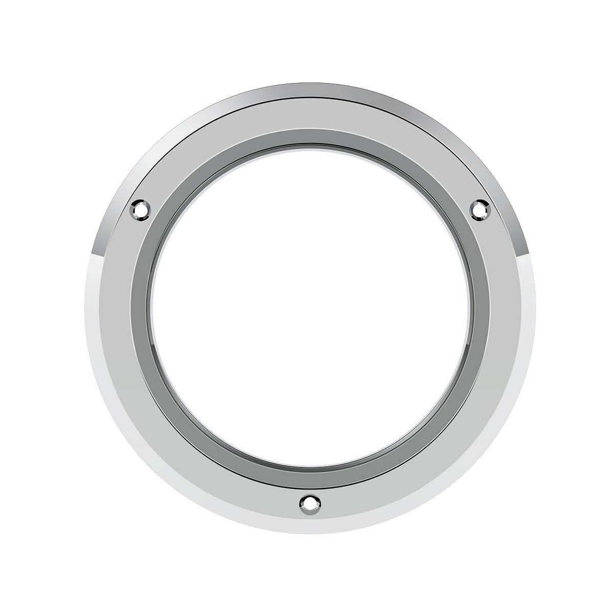 4" Chrome Plastic Light Bezel