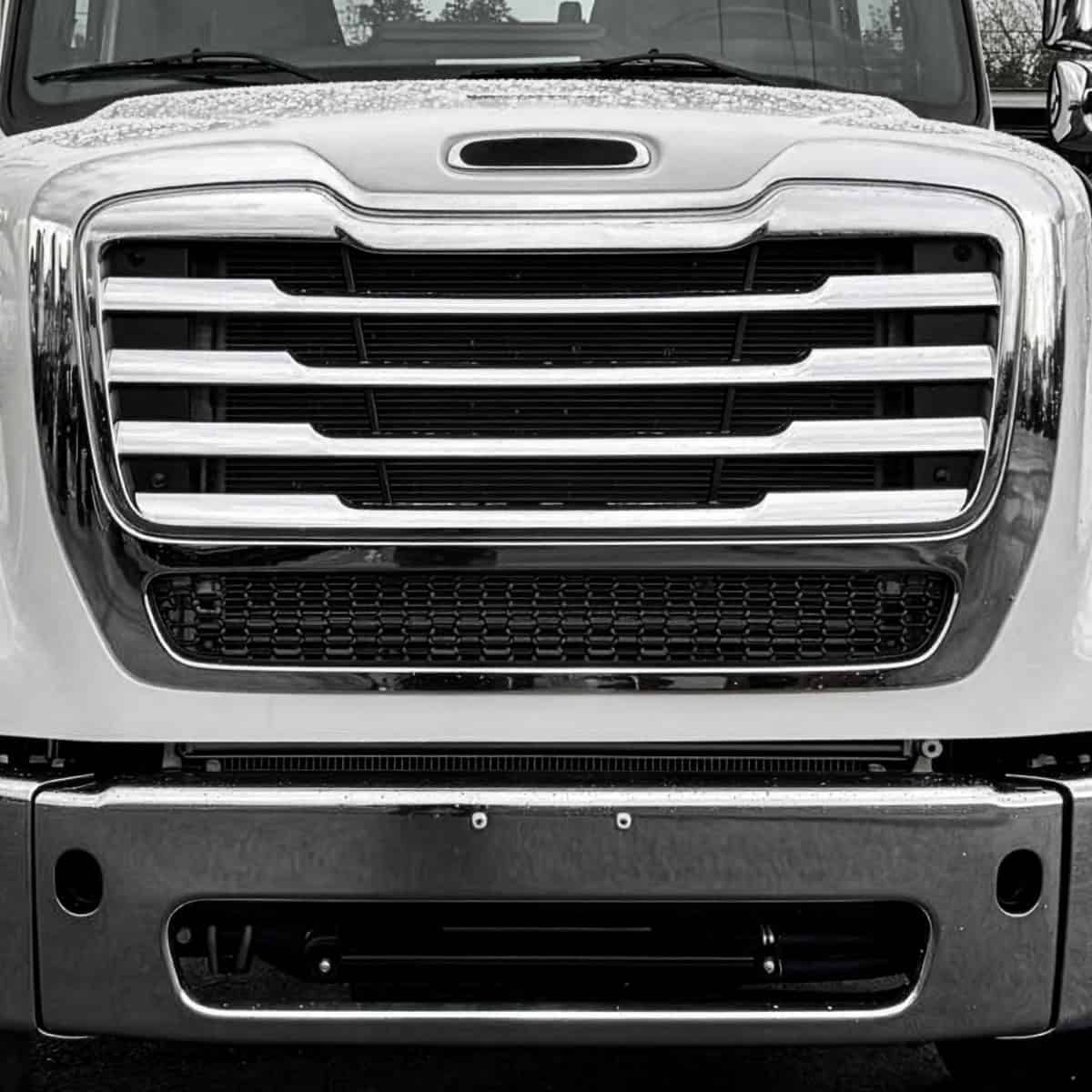Grille Surround For 2024-2026 Freightliner M2 112 - Chrome 5 Grille Surround For 2024-2026 Freightliner M2 112 - Chrome