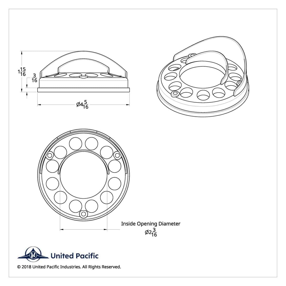 Double Face Turn Signal Light Bezel With Visor