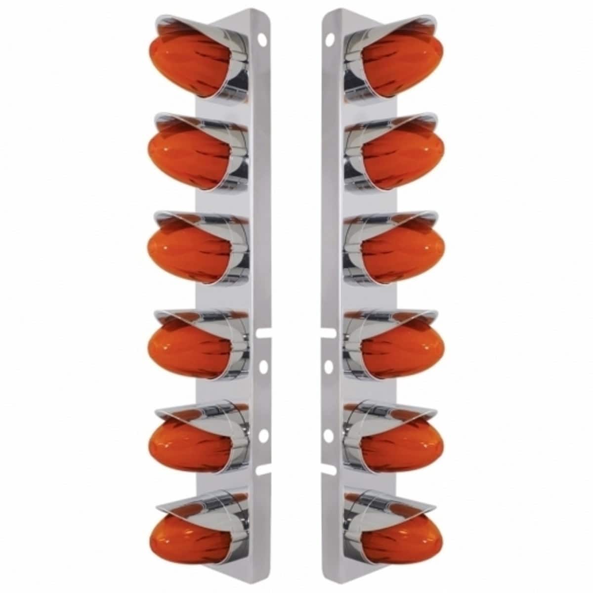 Peterbilt Air Cleaner Watermelon Lights With Visors
