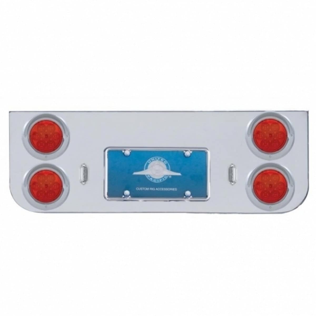 Chrome Rear Center Panel with 4 Red LED Lights