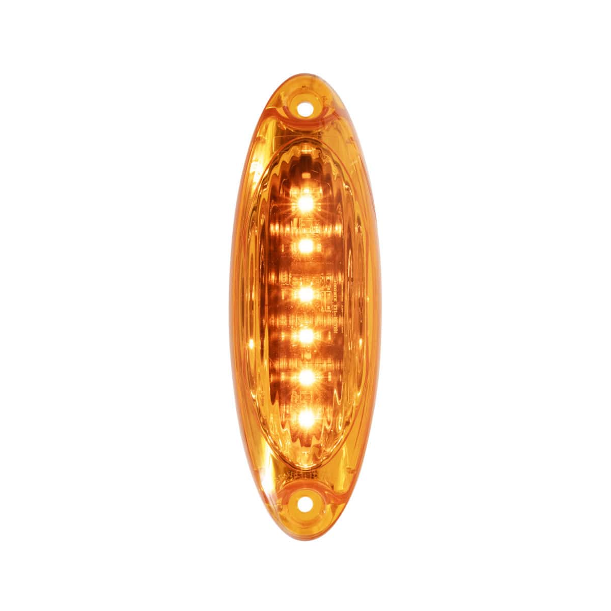 6 LED Cab Light For 2008-2017 Freightliner Cascadia-Amber Lens