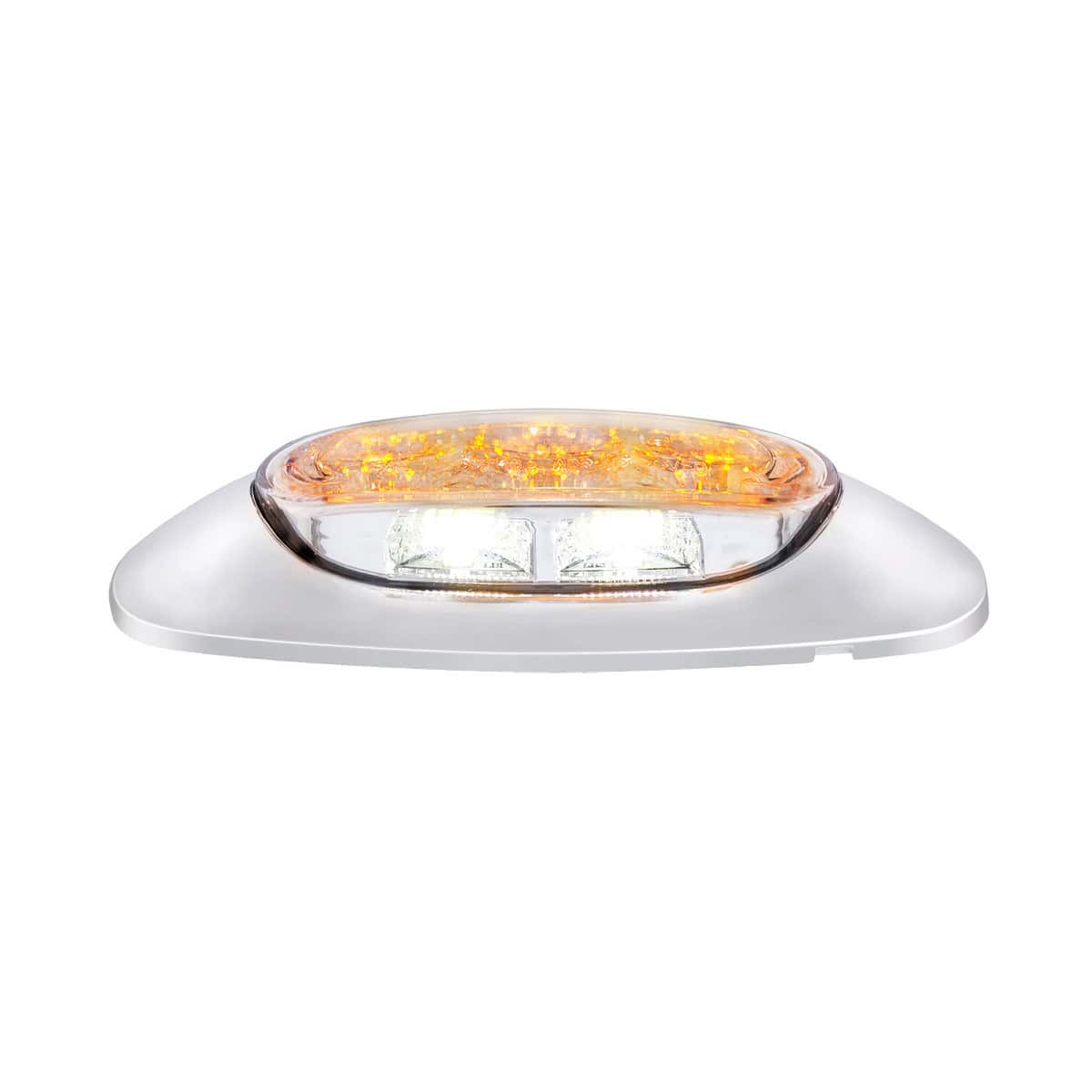 5 Led Reflector Auxiliary/Utility Light With Side Ditch Light - Amber Led/Clear Lens 4 5 LED Reflector Auxiliary/Utility Light With Side Ditch Light - Amber LED/Clear Lens