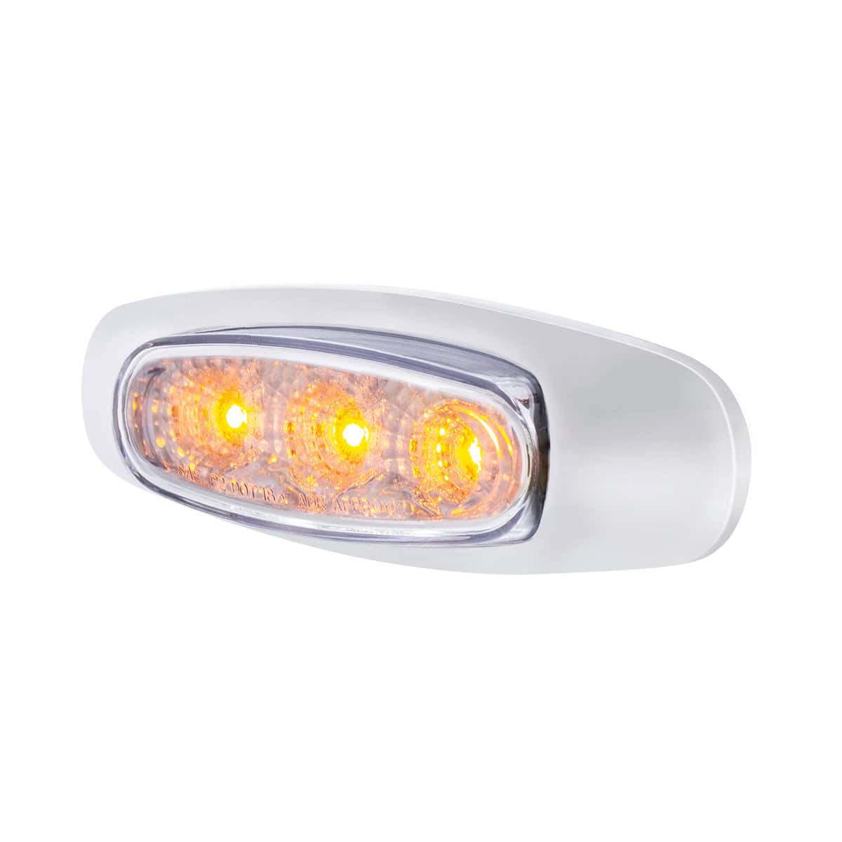 5 Led Reflector Auxiliary/Utility Light With Side Ditch Light - Amber Led/Clear Lens 5 5 LED Reflector Auxiliary/Utility Light With Side Ditch Light - Amber LED/Clear Lens