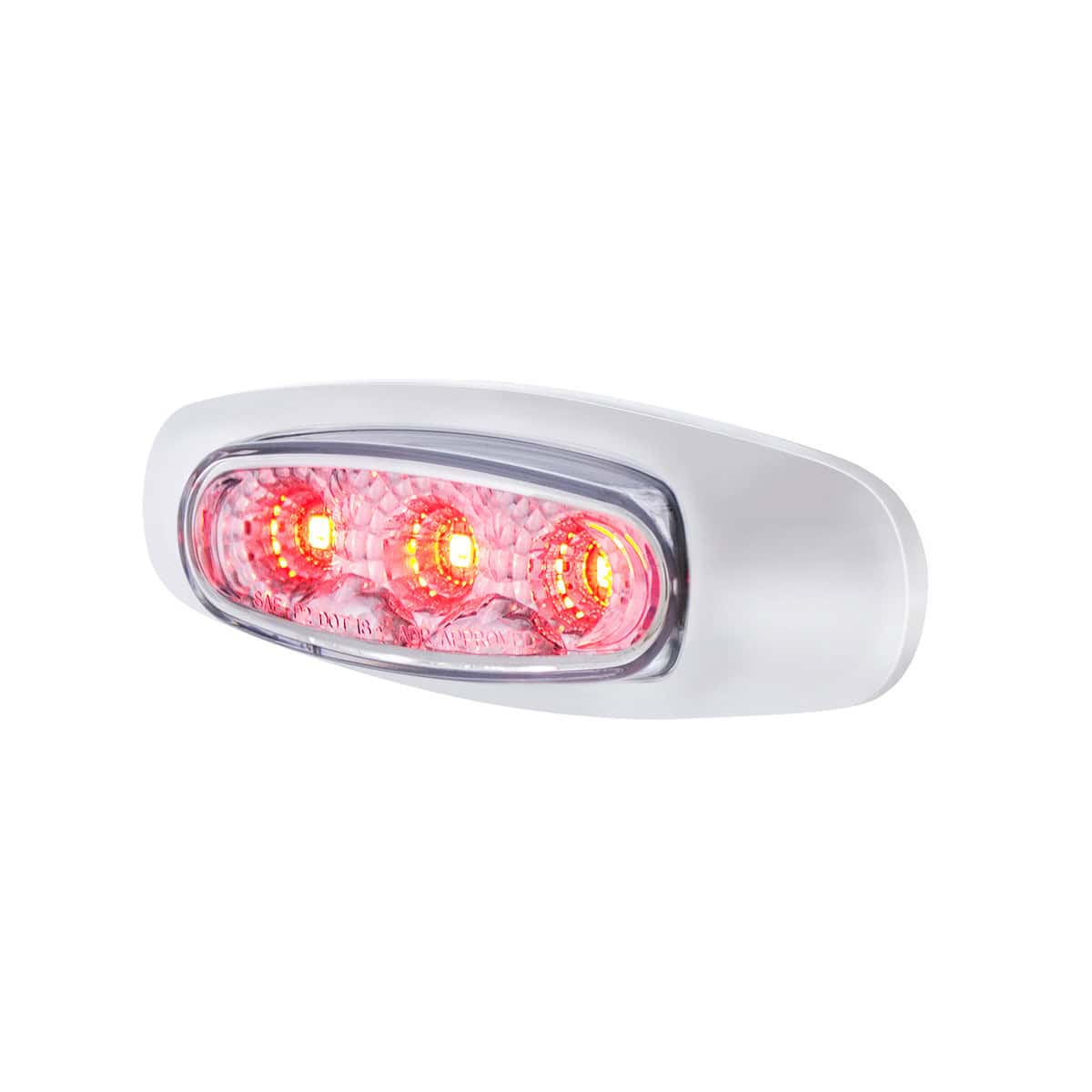 5 Led Reflector Auxiliary/Utility Light With Side Ditch Light -Red Led/Clear Lens 5 5 LED Reflector Auxiliary/Utility Light With Side Ditch Light -Red LED/Clear Lens