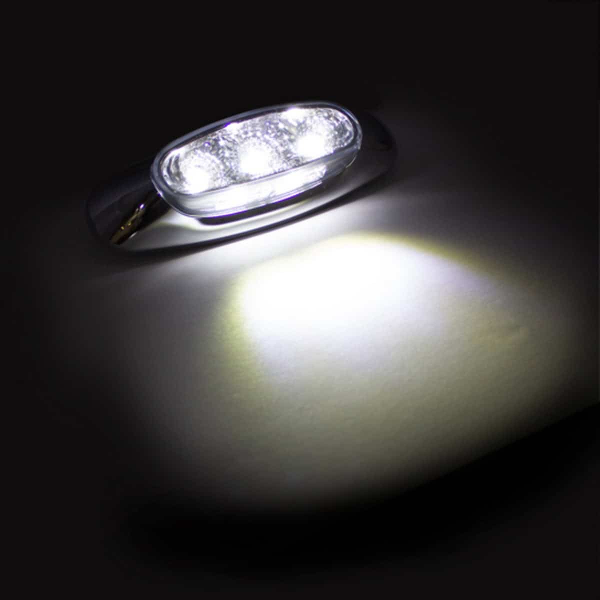 5 Led Reflector Auxiliary/Utility Light With Side Ditch Light -White Led/Clear Lens 3 5 LED Reflector Auxiliary/Utility Light With Side Ditch Light -White LED/Clear Lens