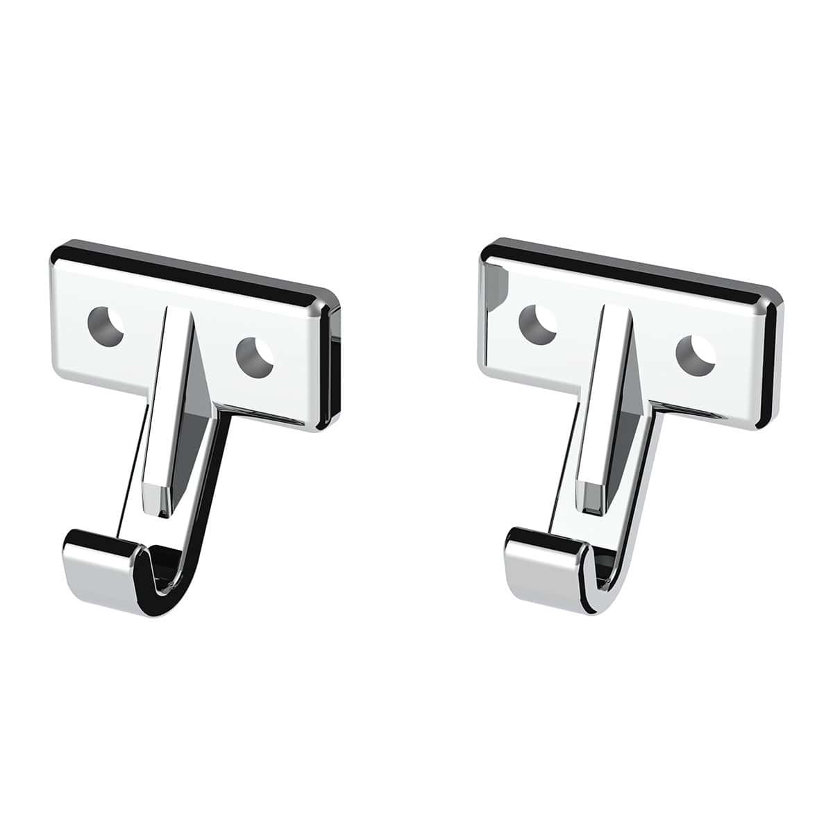 Kenworth Chrome Plastic Sun Visor Hooks 2-Pack