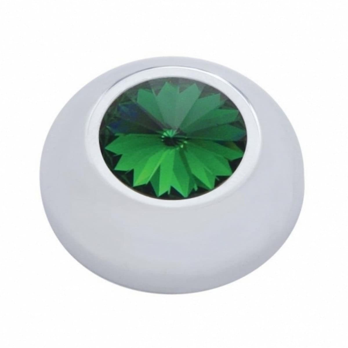 Peterbilt Green Crystal Compartment Knob Covers 1 Peterbilt Green Crystal Compartment Knob Covers